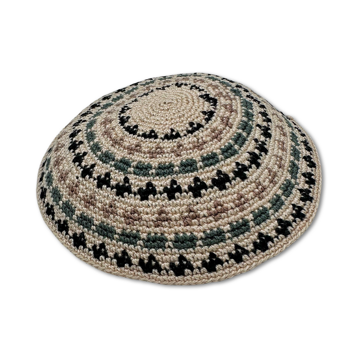 Beige Cotton Hand Made Kippah