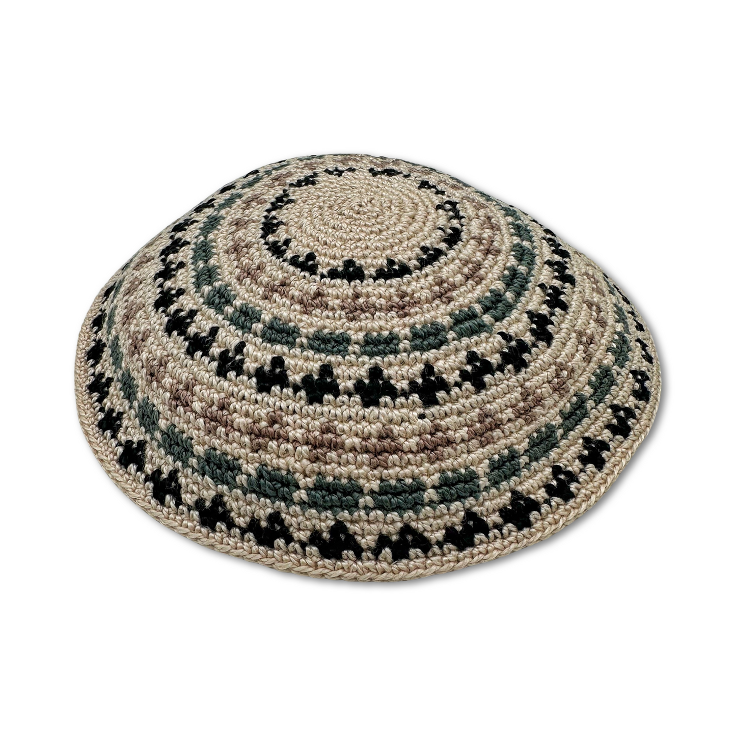 Beige Cotton Hand Made Kippah