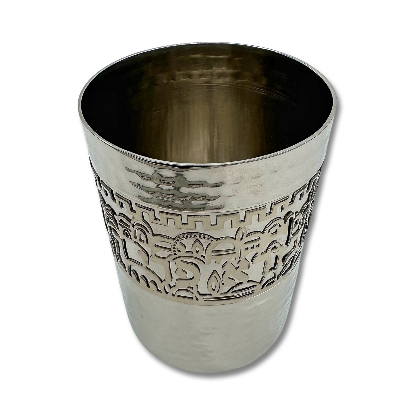 Silver Jerusalem Kiddush Cup