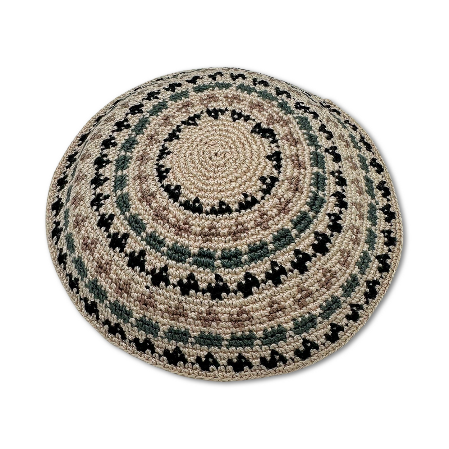 Beige Cotton Hand Made Kippah