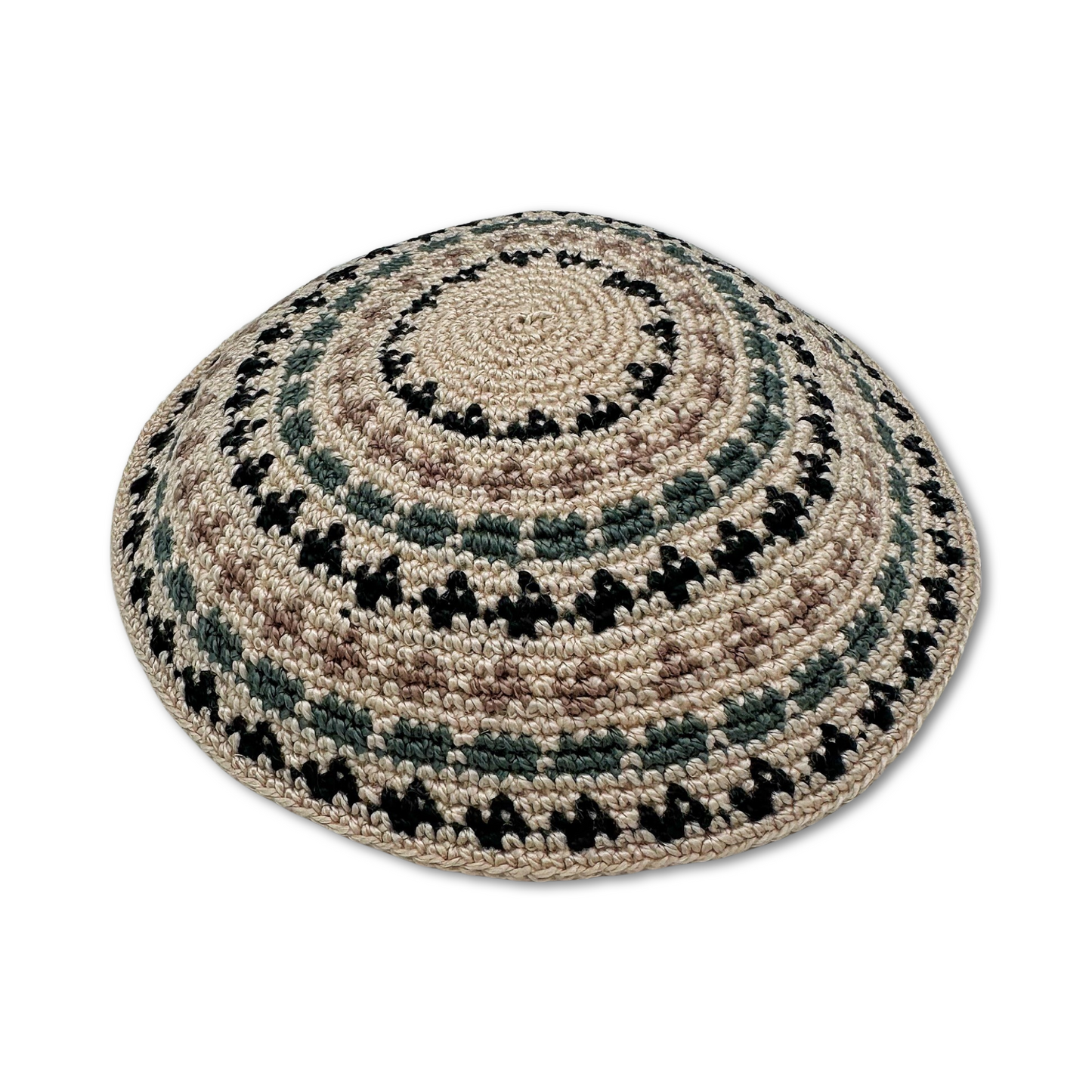 Beige Cotton Hand Made Kippah