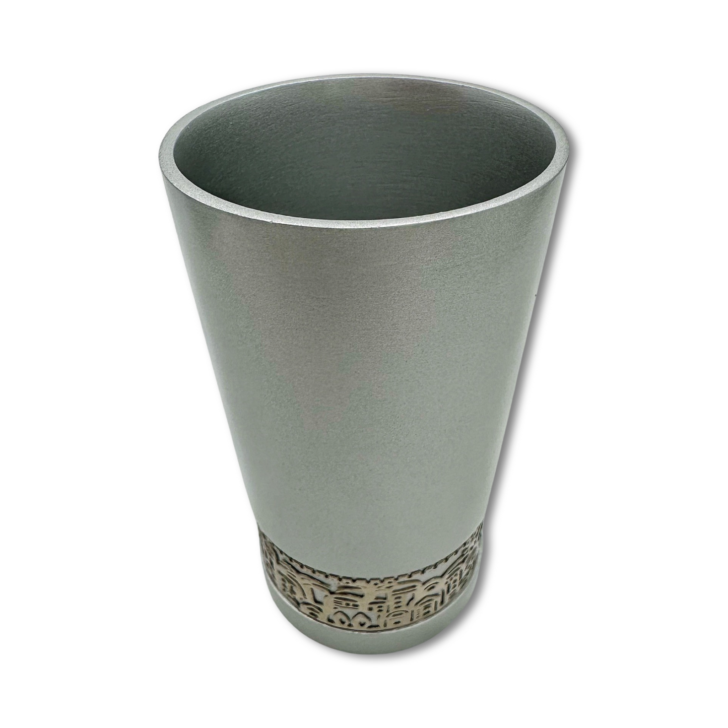 Silver Jerusalem Metal Kiddush Cup
