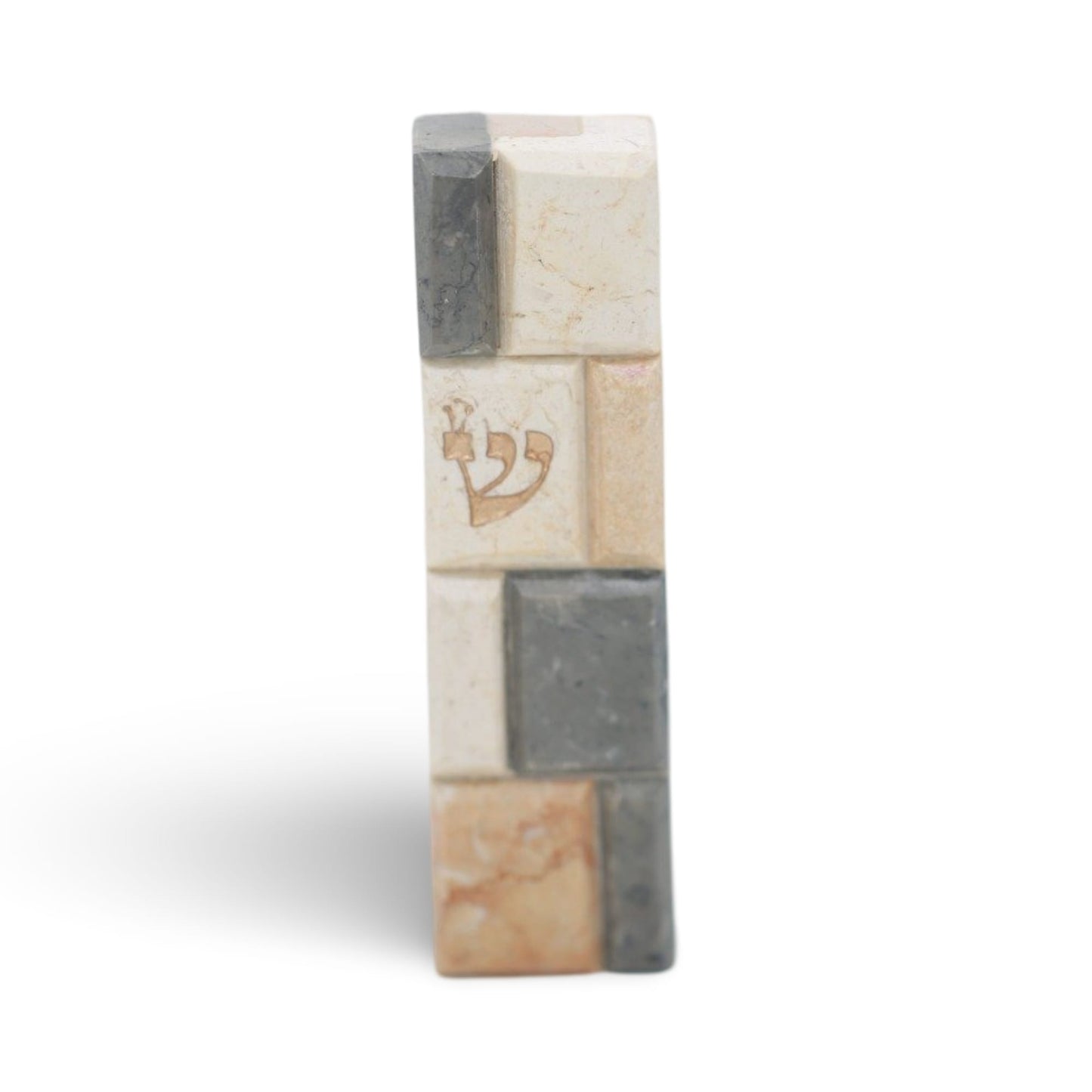 Jerusalem Stone Mezuzah case in solid colors