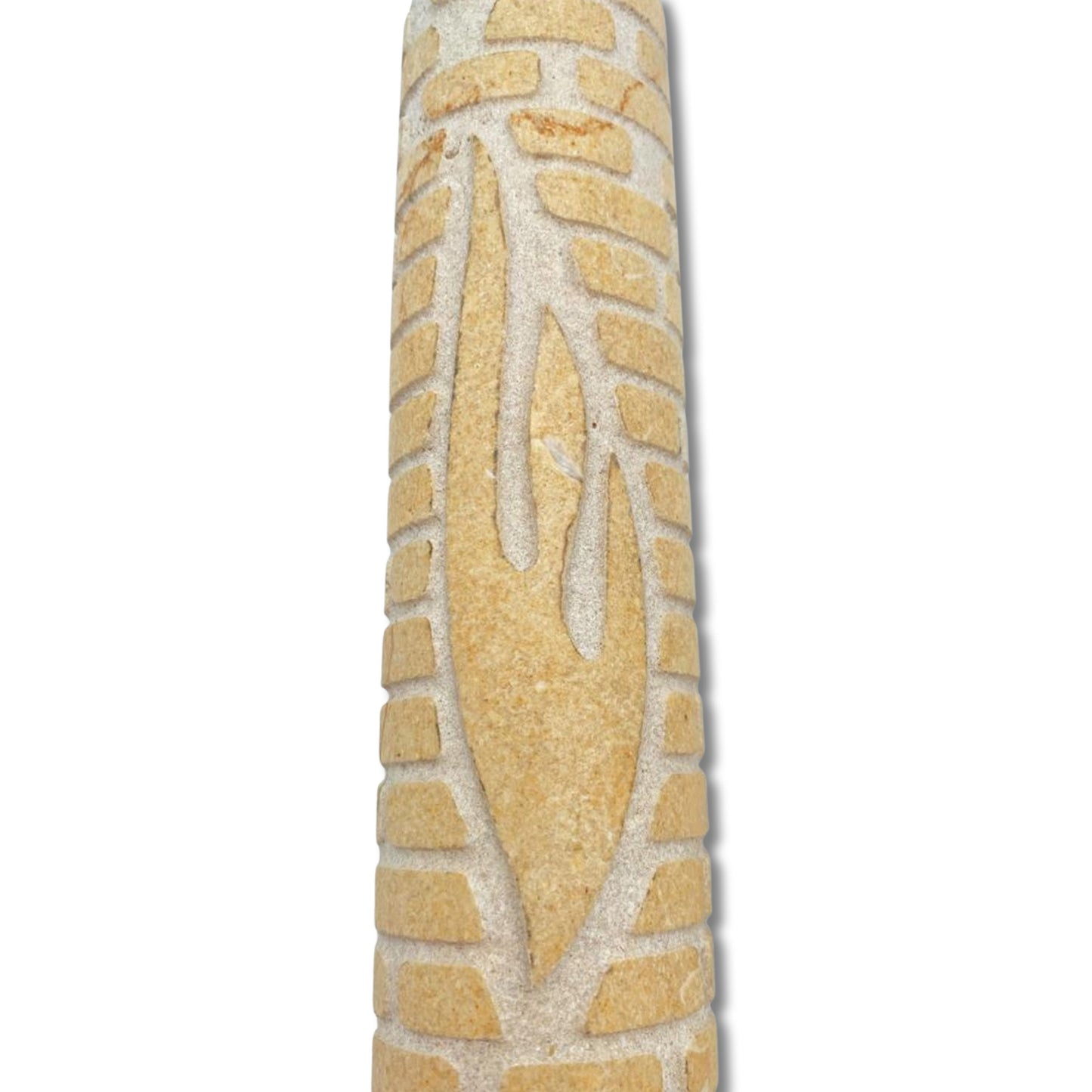 Fire Shin Jerusalem Stone Mezuzah