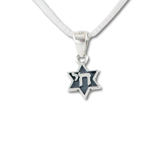 Sterling Silver Chai Star of David