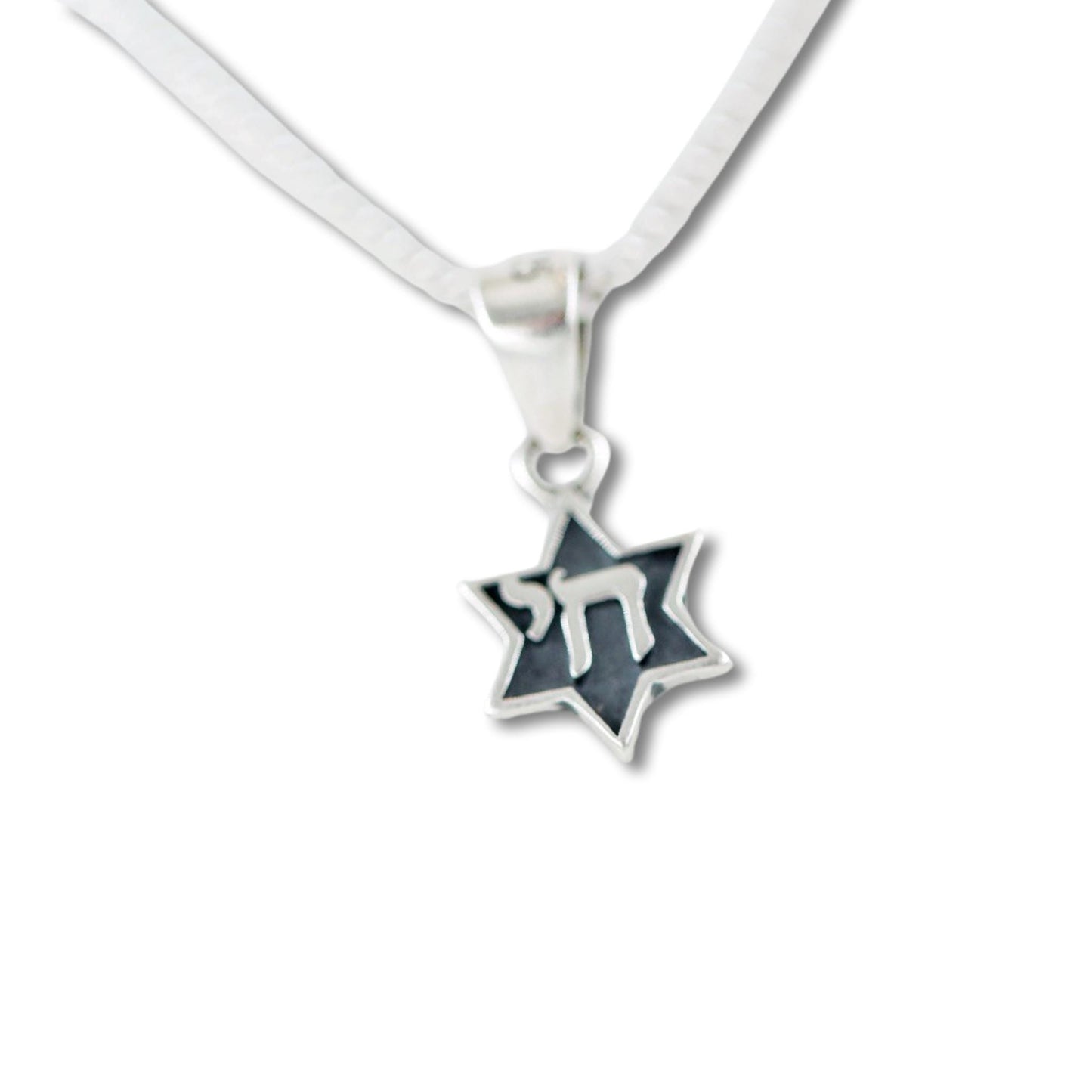 Sterling Silver Chai Star of David