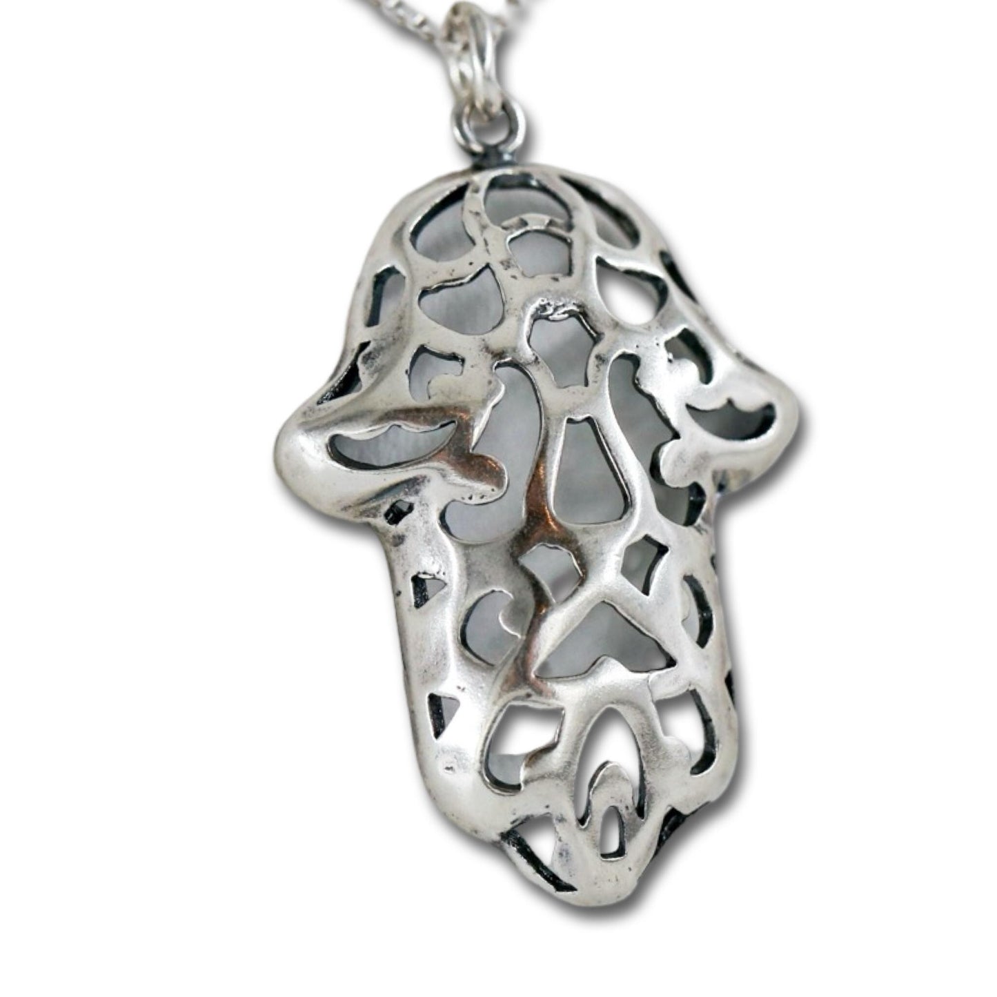 Sterling Silver Hamsa Necklace