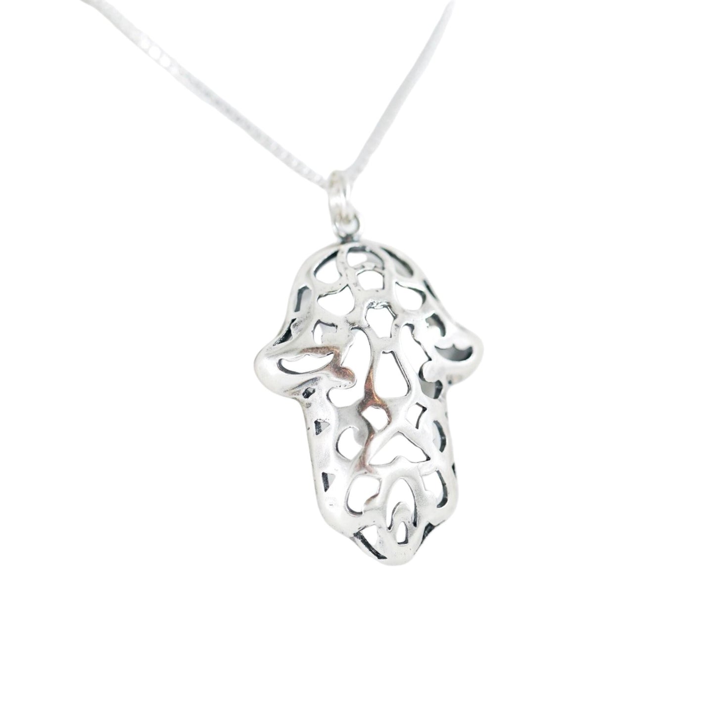 Sterling Silver Hamsa Necklace