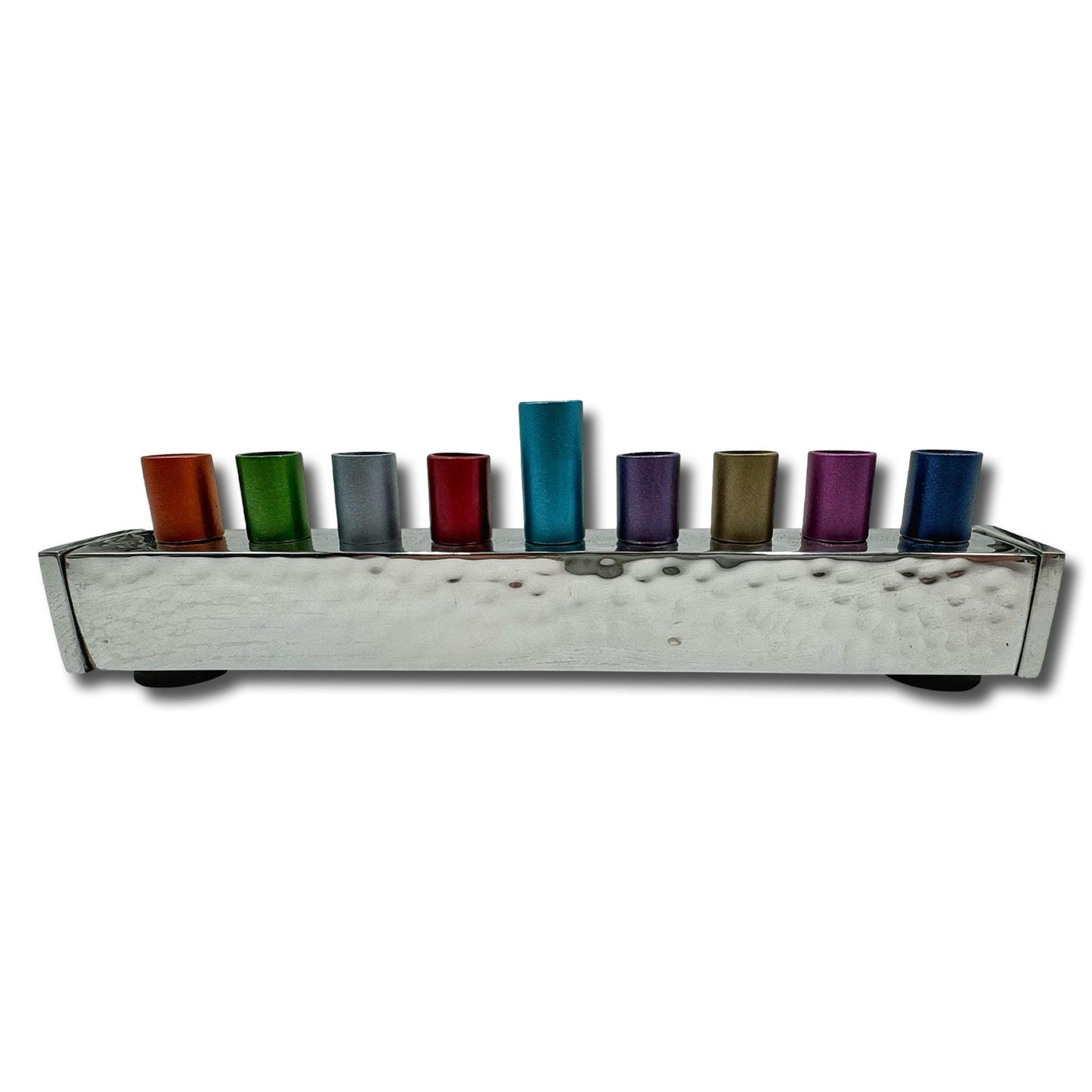 Colorful Aluminum Menorah