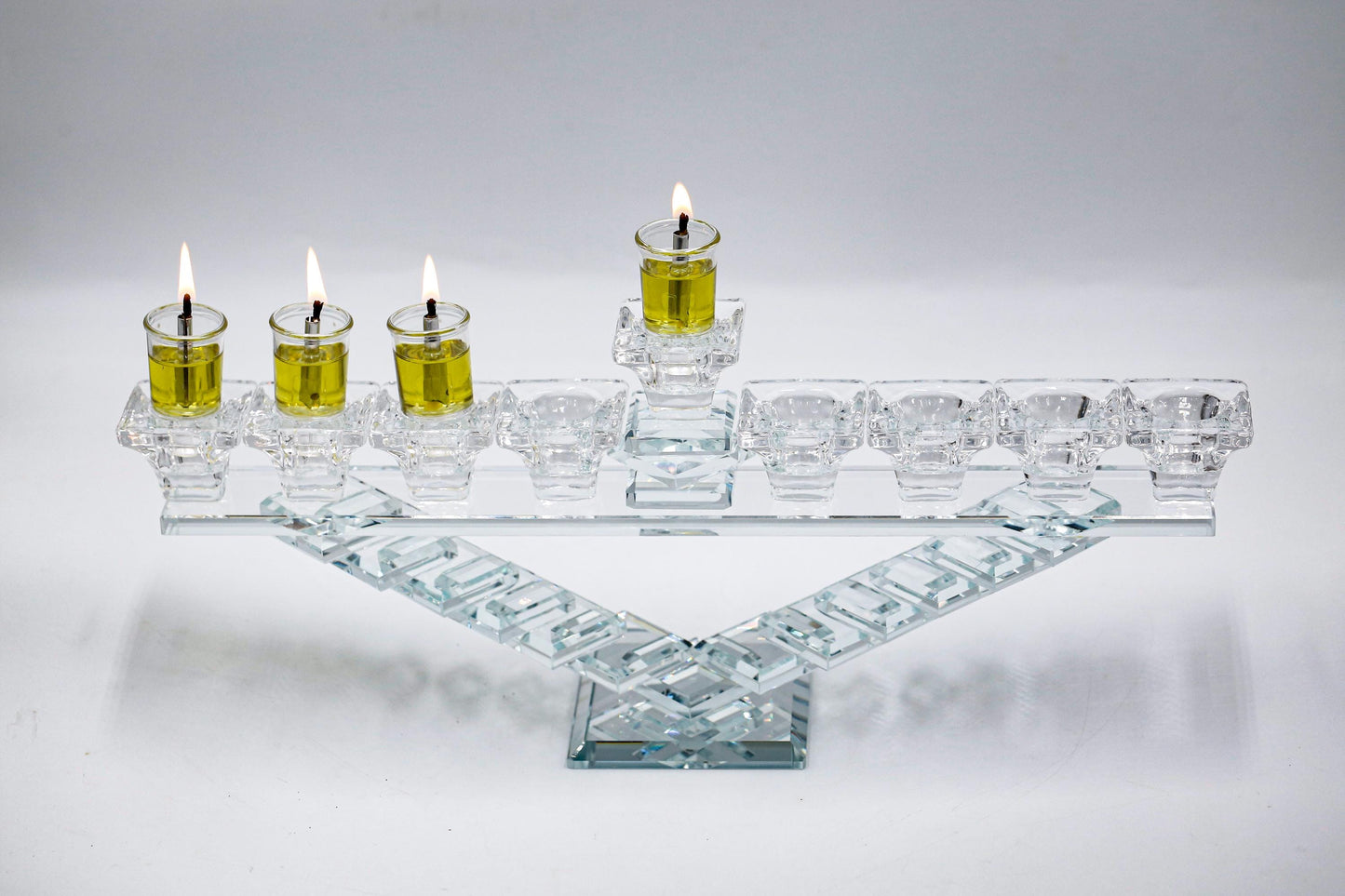 Hanukkah Menorah for Oil Candles