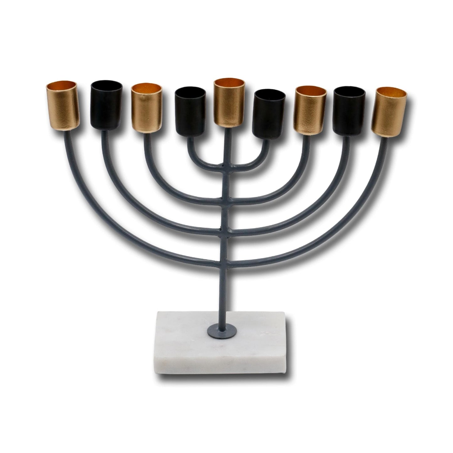 White Marble Base Menorah