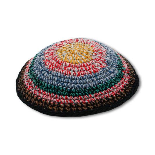 Knitted Colorful Kippah 16cm