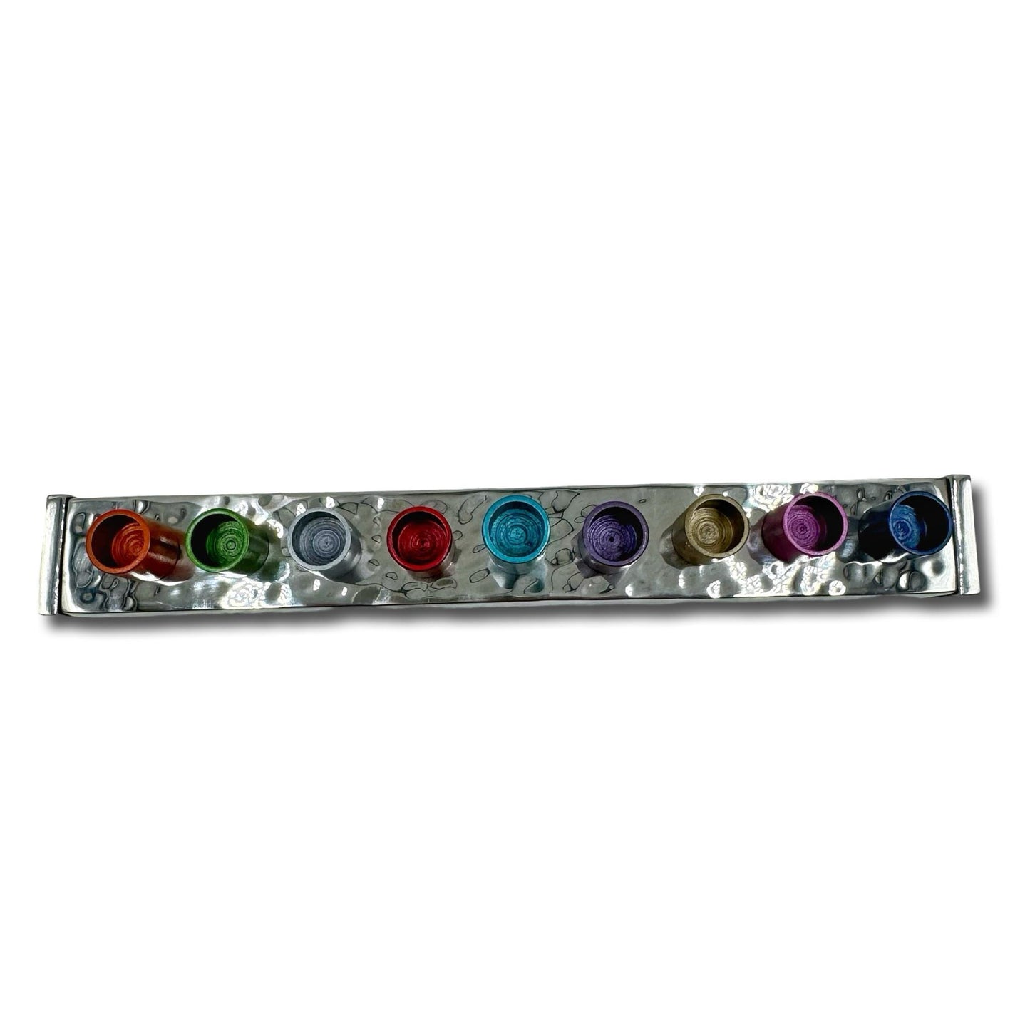 Colorful Aluminum Menorah