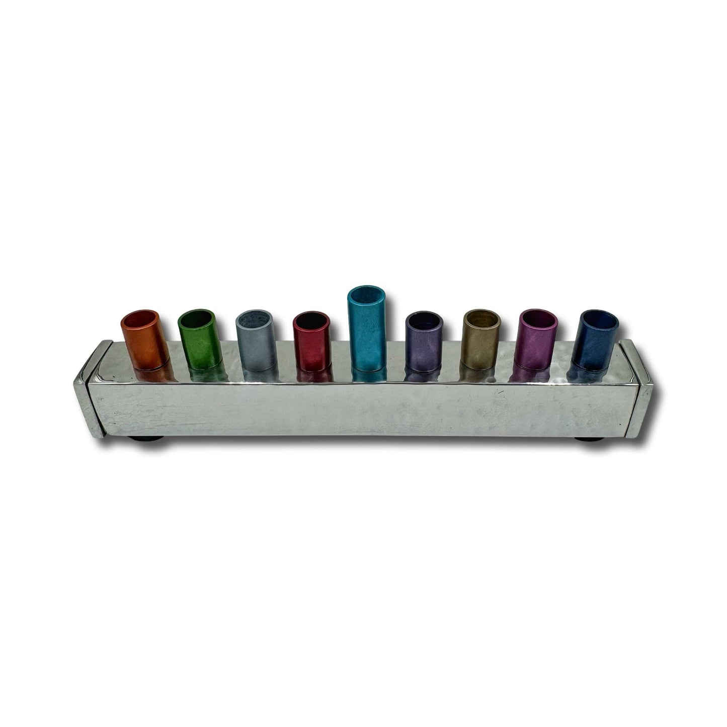 Colorful Aluminum Menorah