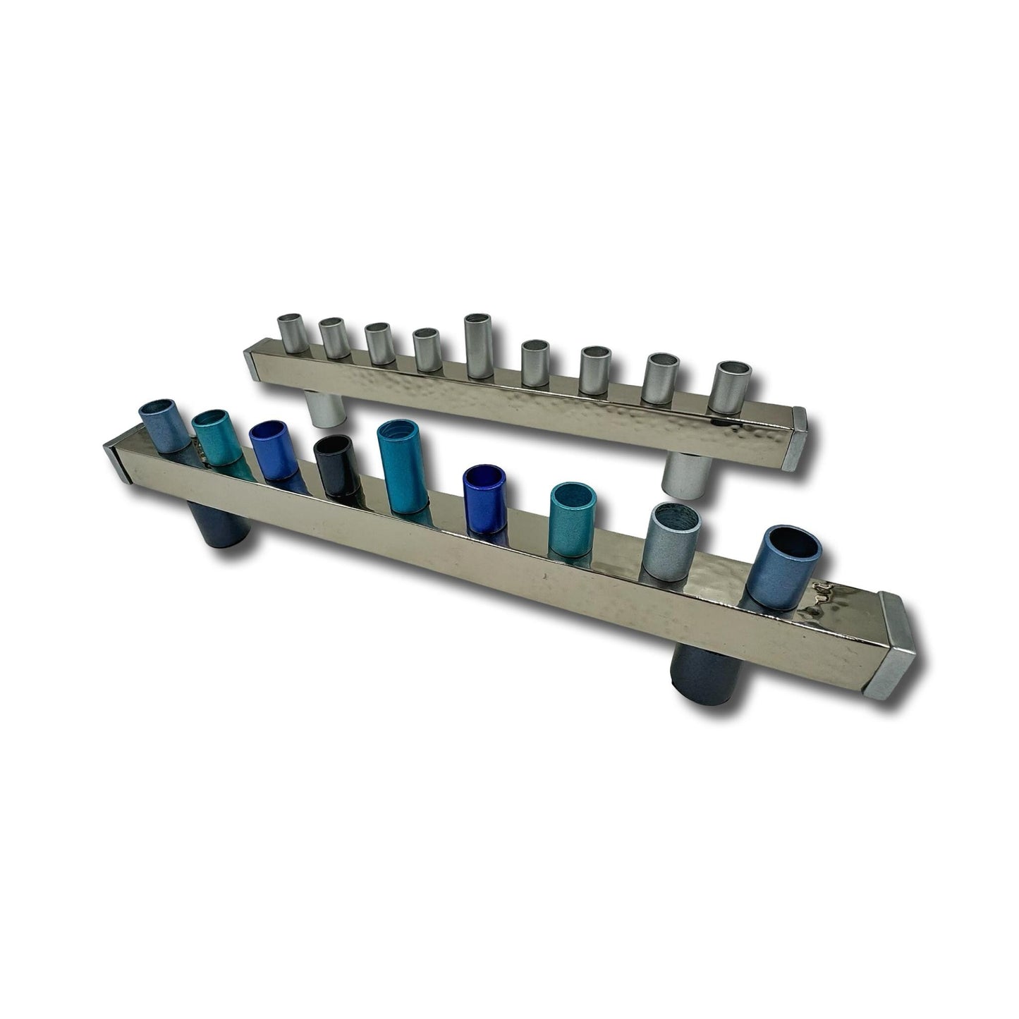 Anodized Aluminum Menorah