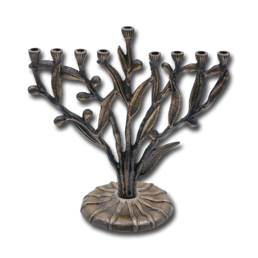 Tree of Life Copper Menorah