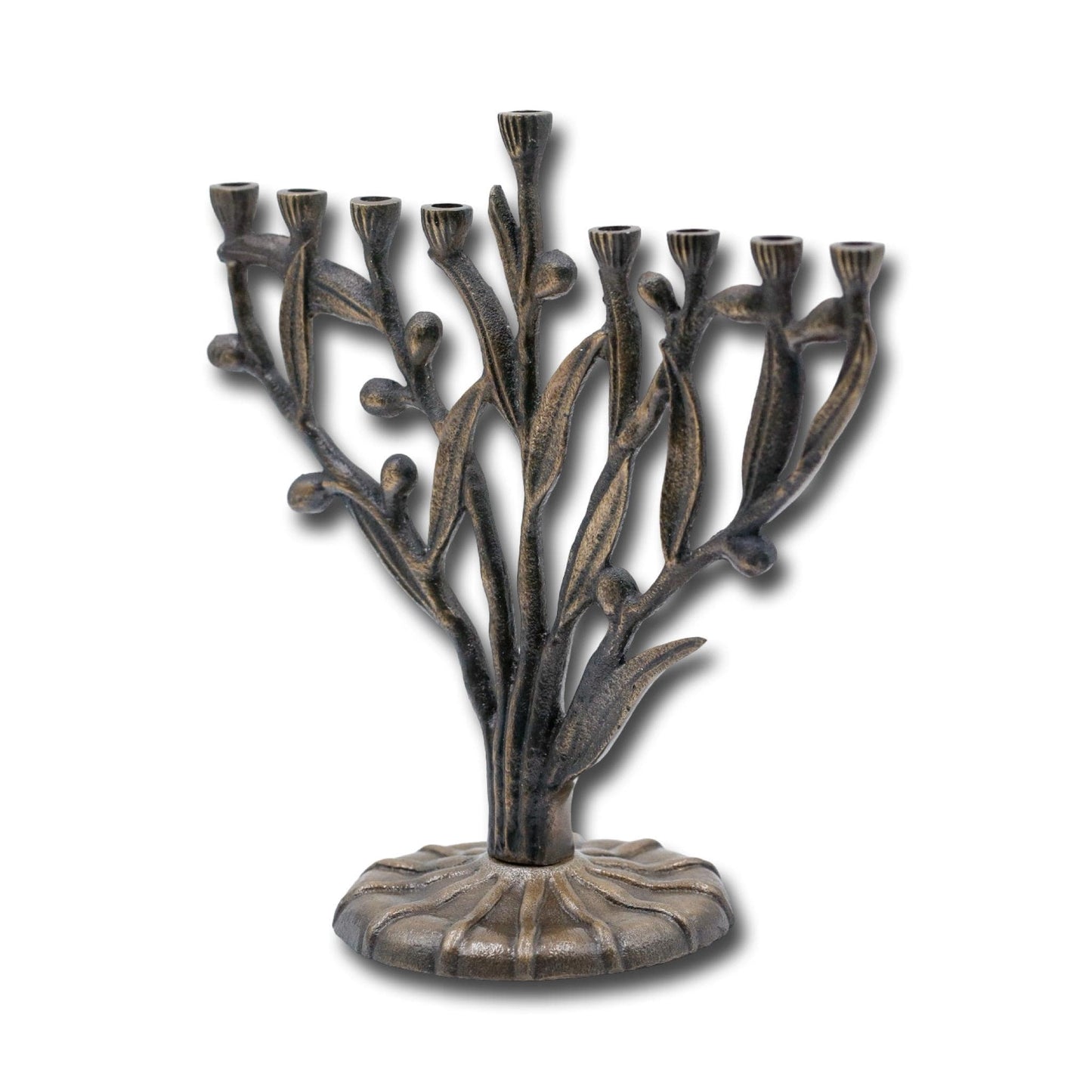 Tree of Life Copper Menorah