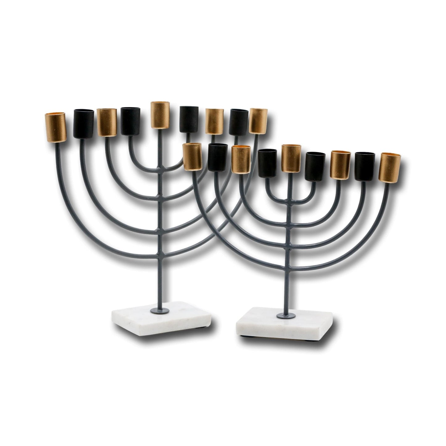 White Marble Base Menorah