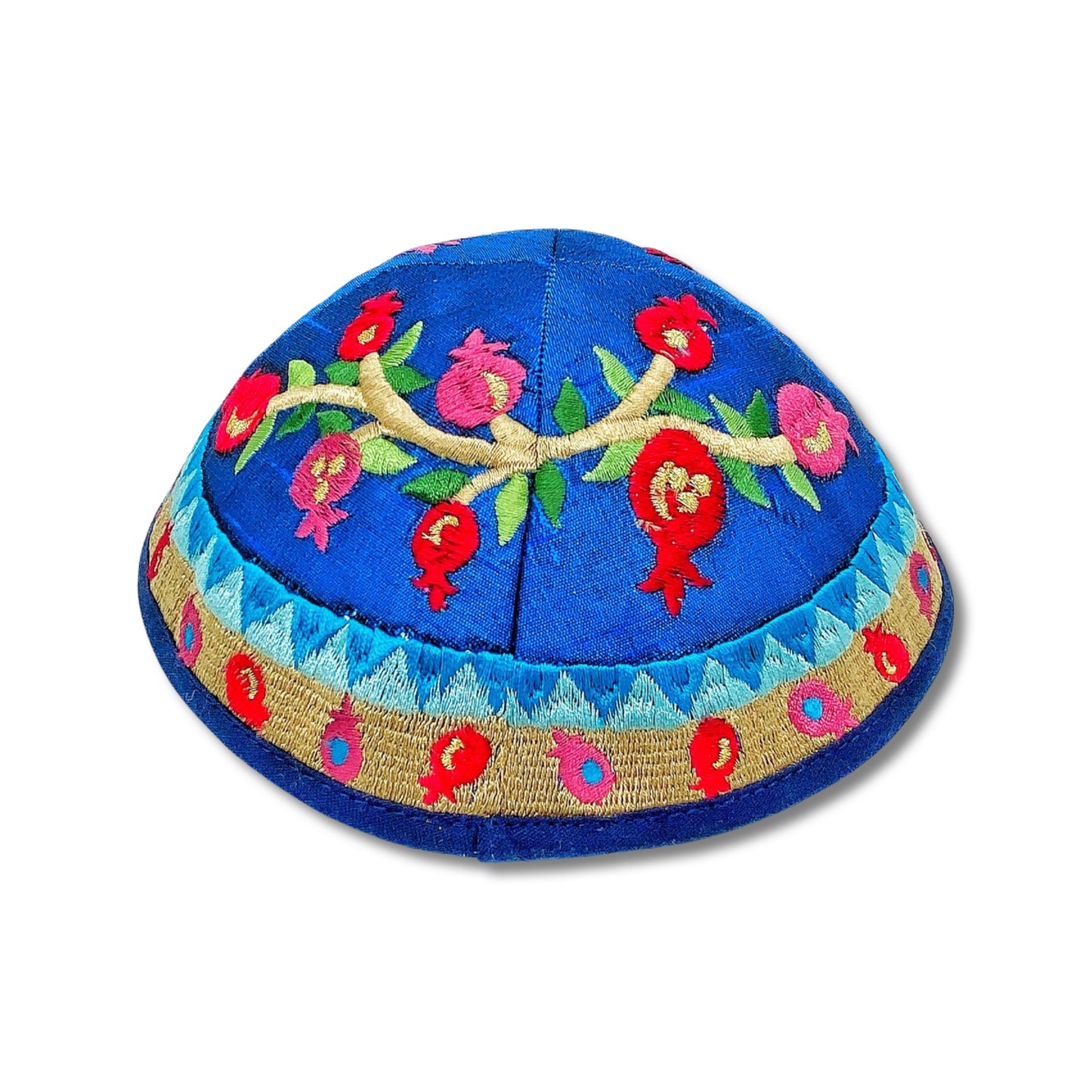 Colourful Pomegranate Embroidered Kippah