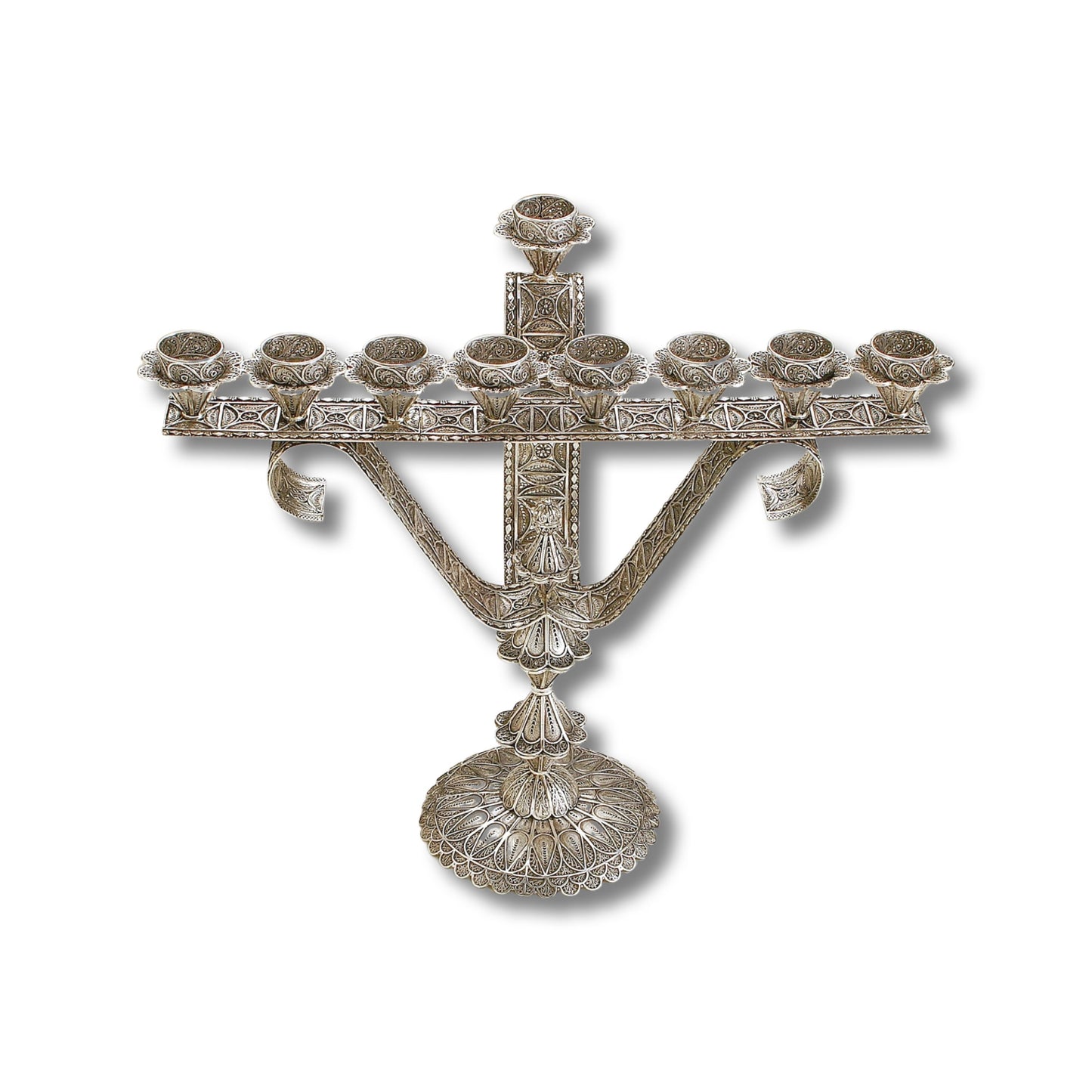 Sterling Silver Hanukkah Menorah