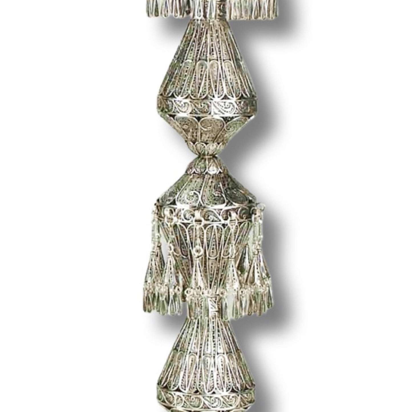 Big Sterling Silver Shabbat Candle Holders