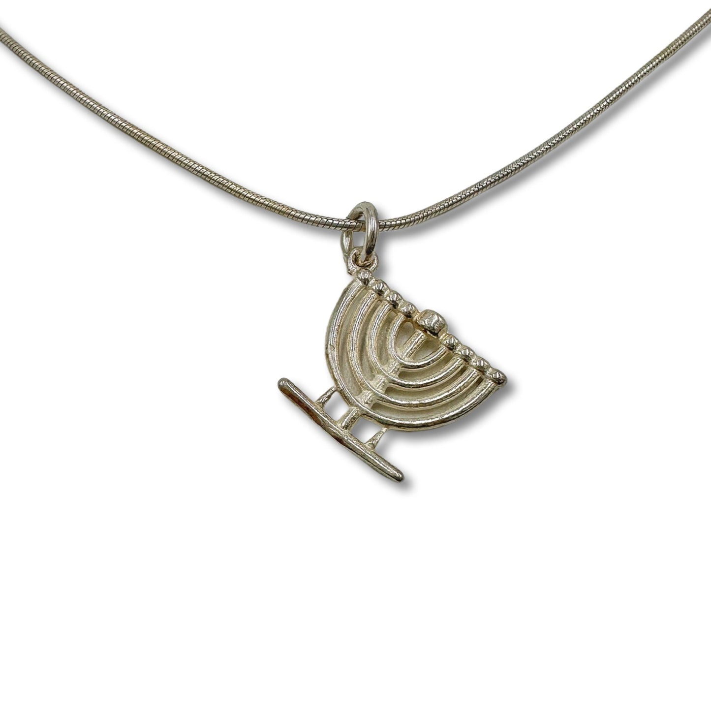 Sterling Silver Menorah Necklace/Pendant