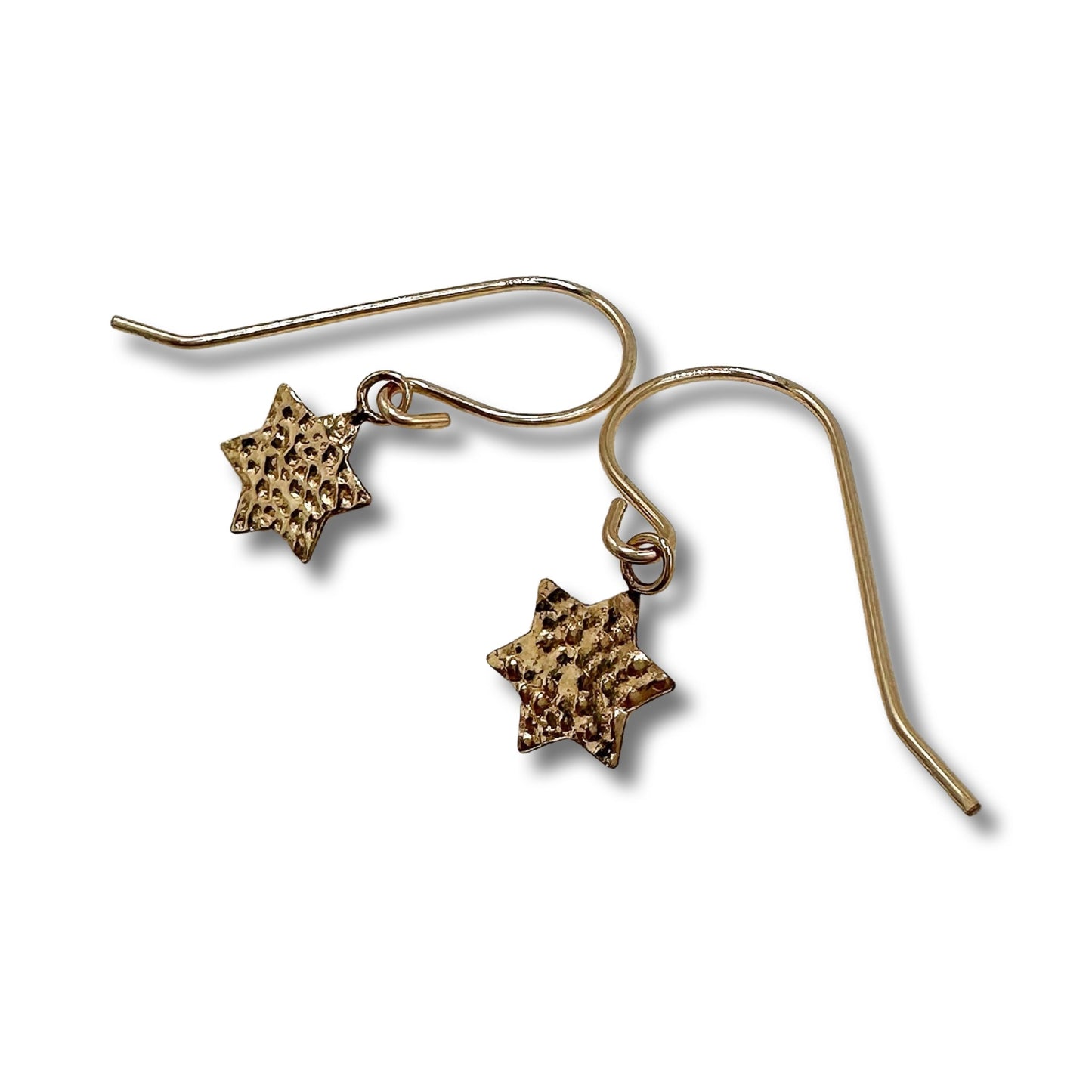 Gold Filled Star of David earrings